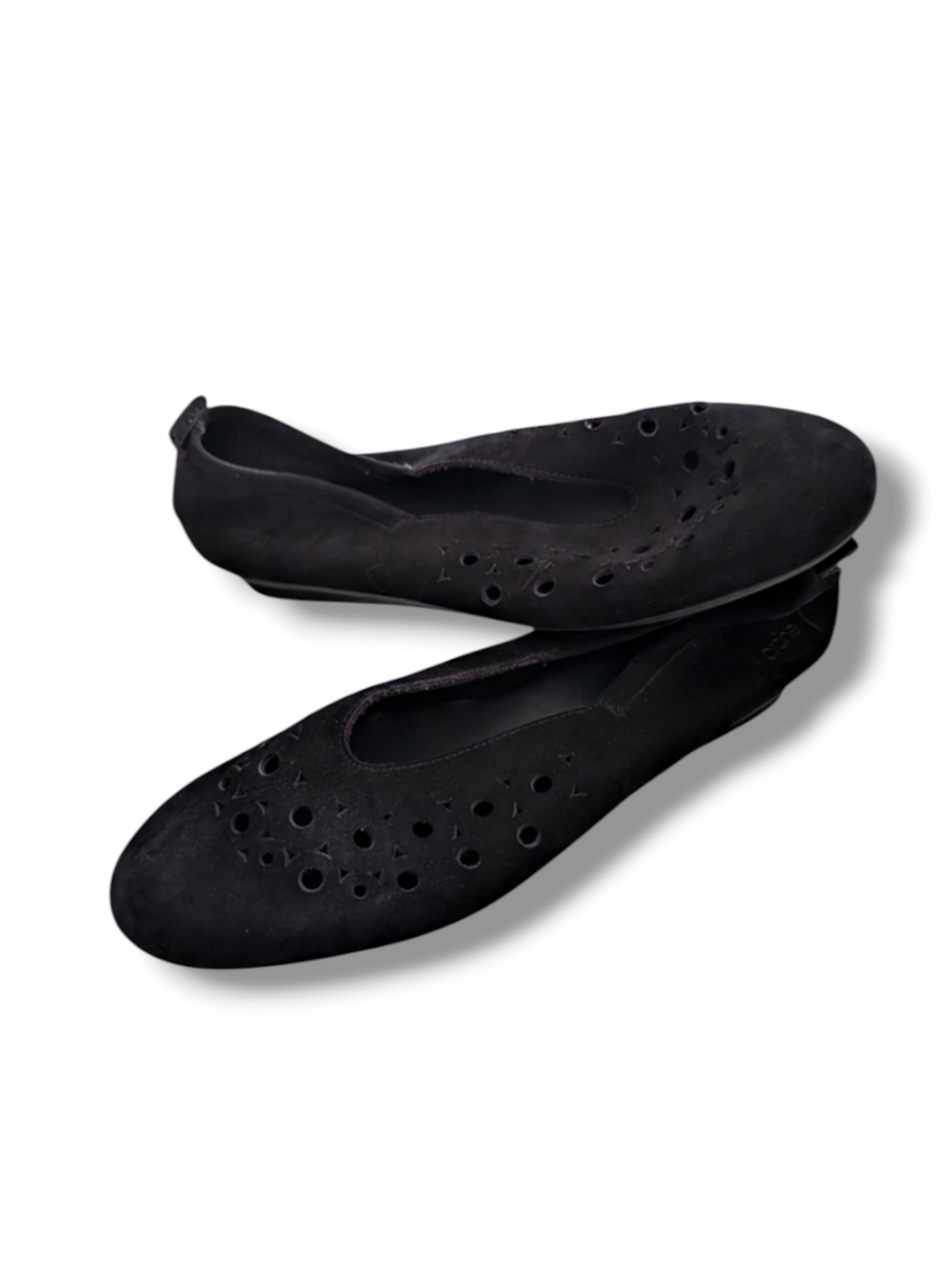 SOLD - ARCHE Nityka Nubuck Ballet Flats in Black Lilly